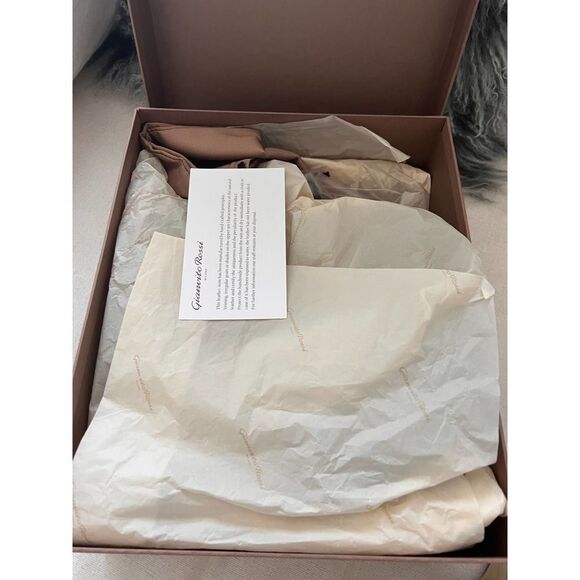 GIANVITO ROSSI Geisha Bicolor Sandal Sandal in Black/Gold 38 - Picture 12 of 13